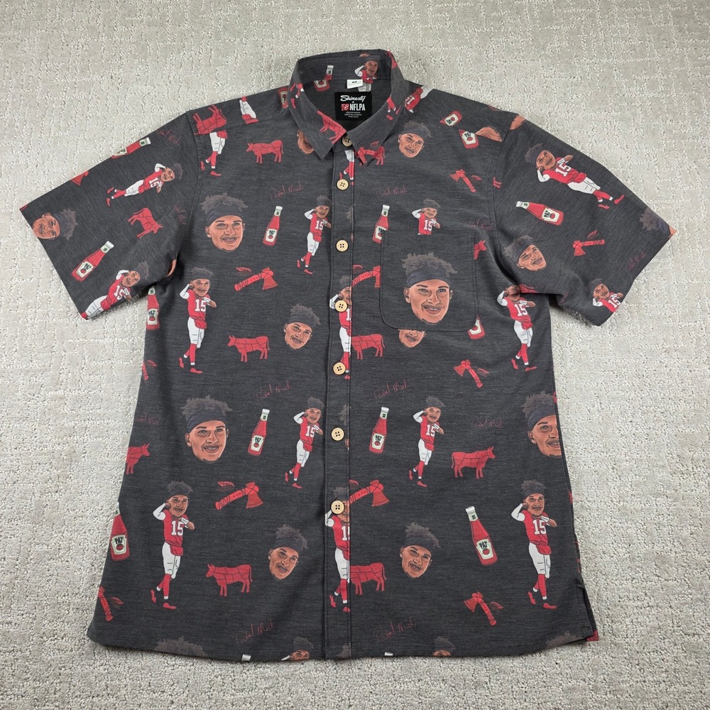 Shinesty x NFLPA Patrick Mahomes Kansas City Chiefs Ketchup Shirt Mens Medium